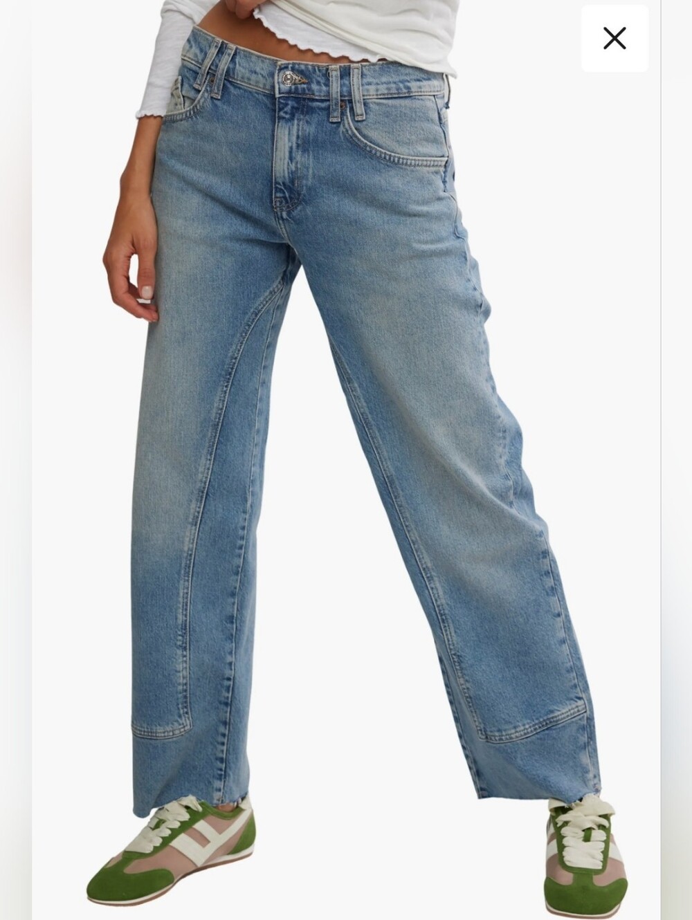 We the Free Risk Taker Raw Hem Straight Leg Jeans
Free People.